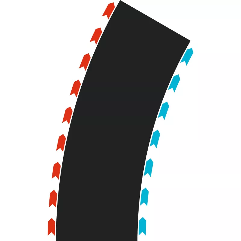 Carrera HYBRID Curves Radius 30° kaksi moduulia (50052004)