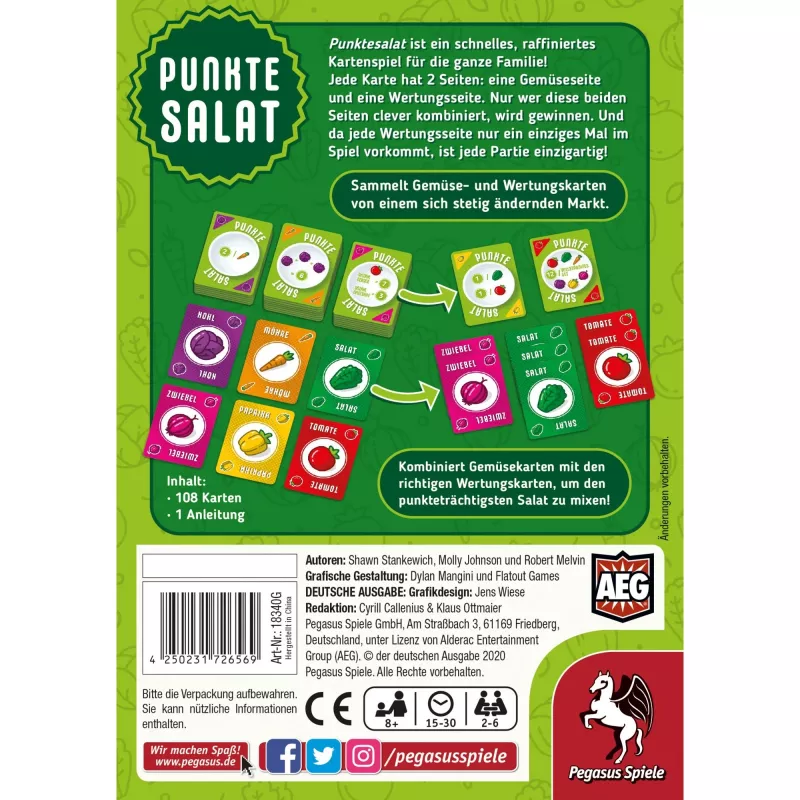 Pegasus Spiele Punktesalat lautapeli Op