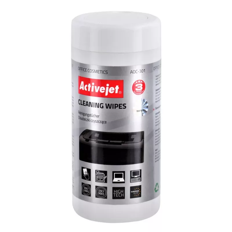 Activejet AOC-301 yleispuhdistusliinat, 100 kpl