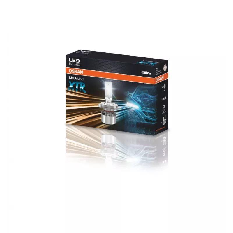 LED-ajovalopolttimot Ledvance LEDriving XTR H4 64193DWXTR, 2 kpl:n sarja