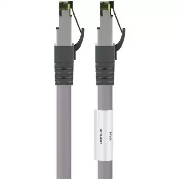 Goobay CAT 8.1 -verkkokaapeli, S/FTP (PiMF), harmaa, 3 m - LSZH halogeeniton, kupari AWG 24 (55138)