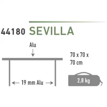 High Peak retkeilypöytä Sevilla 44180