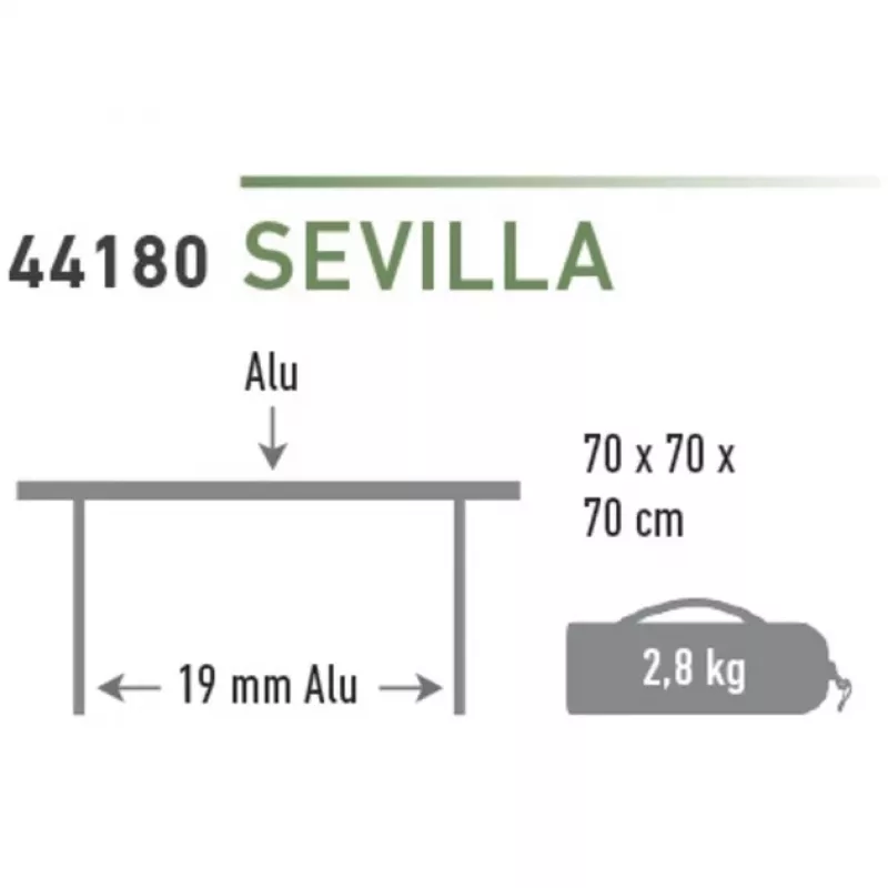 High Peak retkeilypöytä Sevilla 44180