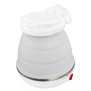Sähköinen vedenkeitin ESPERANZA EKK023 — 0,5 l, 750 W, valkoinen, ruostumaton teräs ja muovi