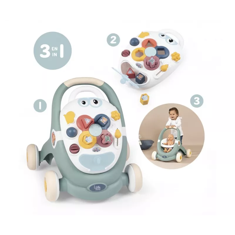 Smoby Dickie Little 3 in 1 Trotty Walker 12 kuukautta+