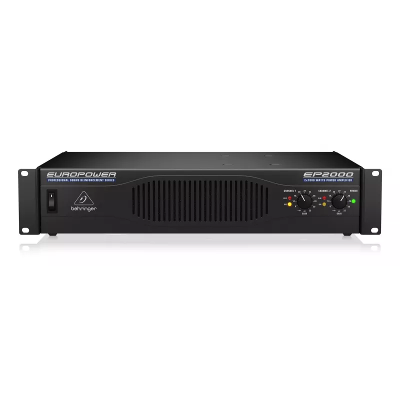 Behringer EP2000 audiovahvistin esiintyminen/näyttämö musta