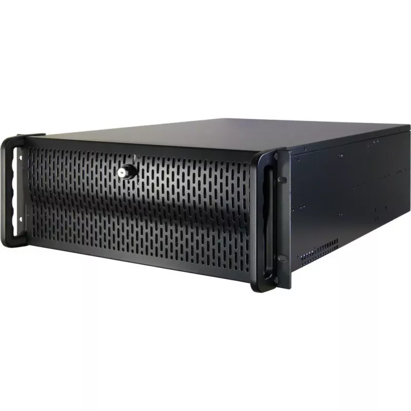 Palvelinkotelo Inter-Tech IPC 4U-4129L rack metalli hopea