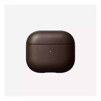 Nahkainen AirPods-kotelo Nomad V3 Rustic Brown — suojaava nahkakansi AirPods-latauskotelolle