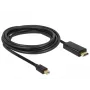 Videokaapelisovitin DeLOCK 83698 Mini DisplayPort - HDMI 1 m musta