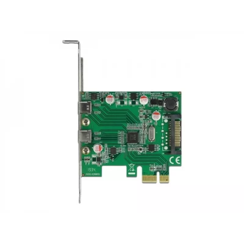 DeLOCK PCI Express x1 -kortti 2 x USB Type-C™ -liittimeen
