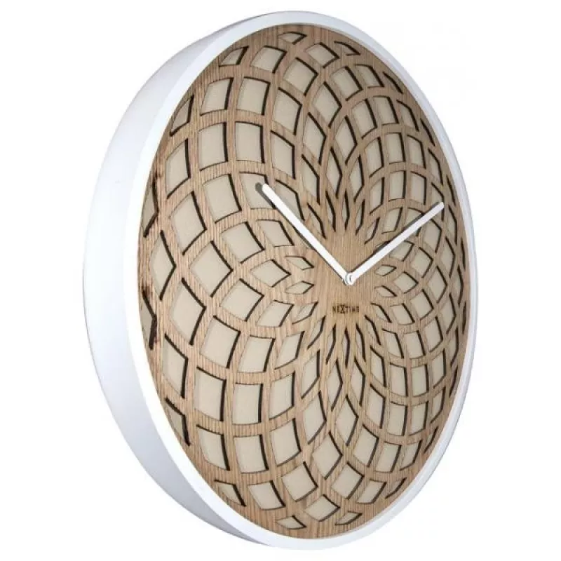 NeXtime kello 3149be Sun Large, Ø50 cm, seinäkello, beige