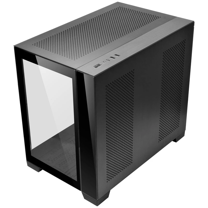 Lian Li O11 Dynamic Mini + Mini Riser Card - PCIe 4.0, musta