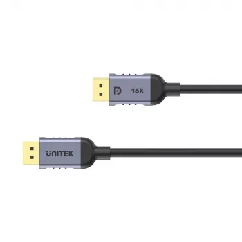 UNITEK C1628GY01-5M DisplayPort-kaapeli, musta/harmaa