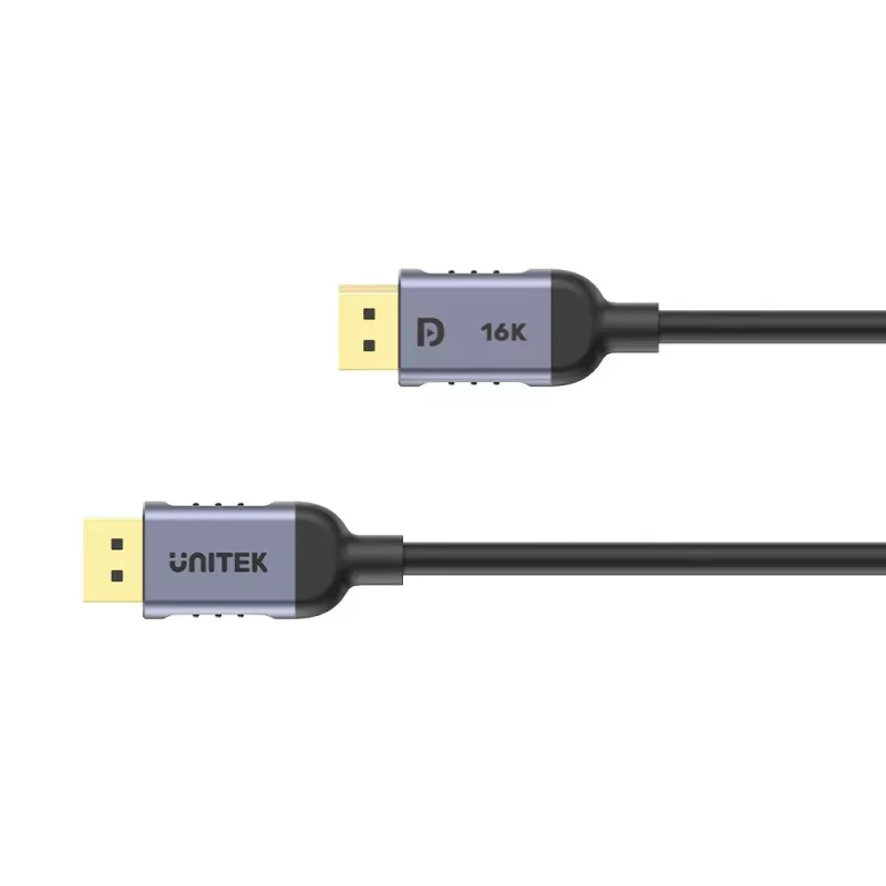 UNITEK C1628GY01-5M DisplayPort-kaapeli, musta/harmaa