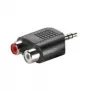 3,5 mm adapteri VALUE 3,5 mm uros - 2x RCA naaras