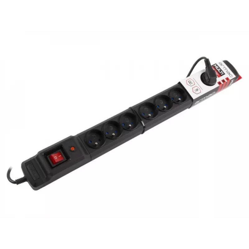 Ylijännitesuoja Armac M9/15/CZ musta 9 AC-pistorasiaa 250V 1,5m
