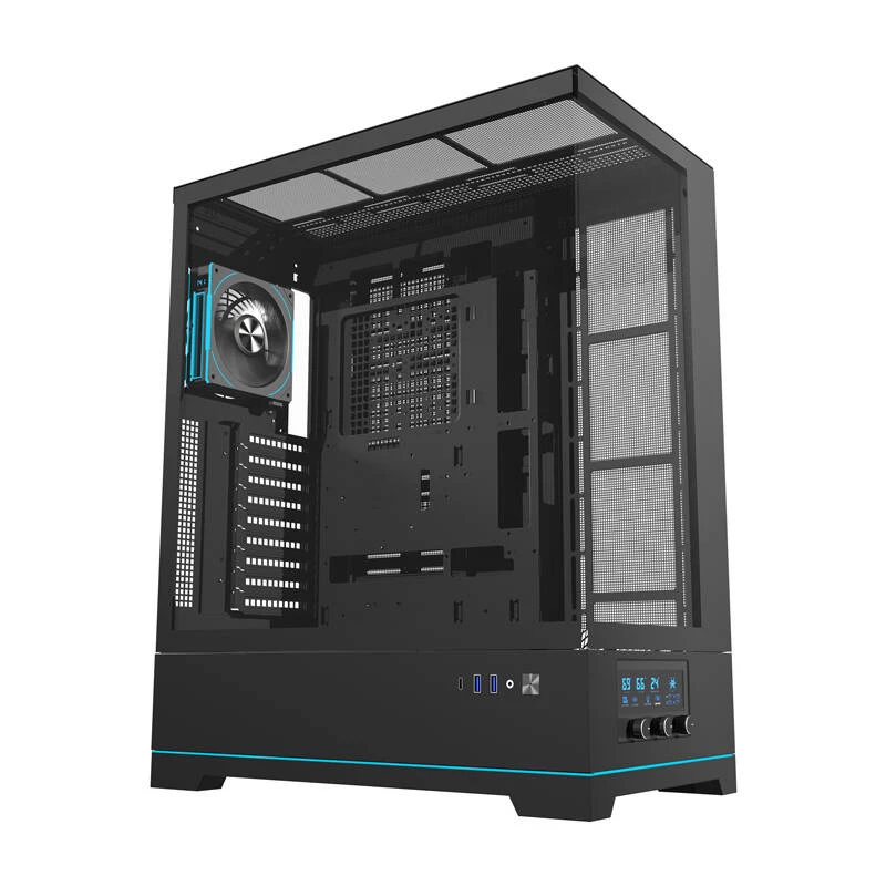 Tietokonekotelo darkFlash DY451L PRO musta ATX musta
