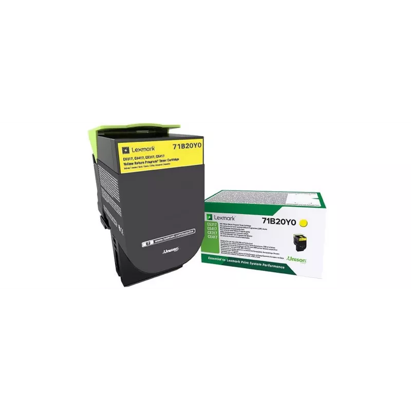 Värikasetti Lexmark 71B20Y0 2300 sivua keltainen