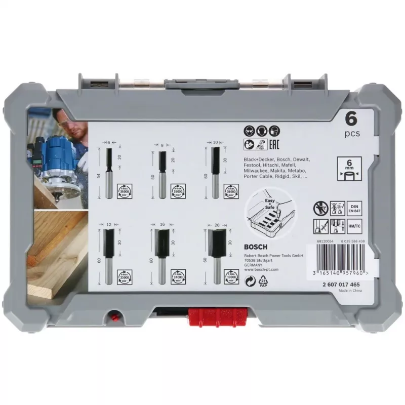 Bosch 2607017466 urajyrsinteräsarja, 6 kpl