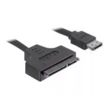 SATA-kaapeli DeLOCK ESATAP-100 0,5 m, musta