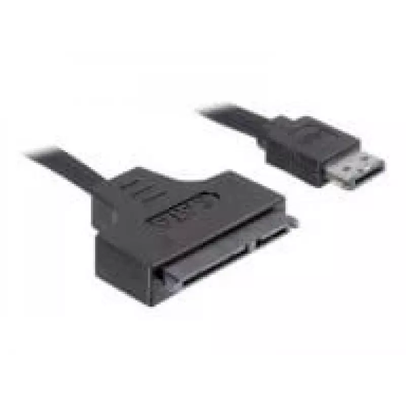 SATA-kaapeli DeLOCK ESATAP-100 0,5 m, musta