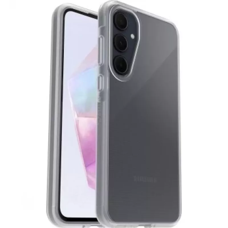 Puhelinkotelo OTTERBOX React Series Samsung Galaxy A35, läpinäkyvä ohut suojakotelo
