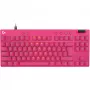 Logitech G PRO X TKL RAPID näppäimistö pelaaminen USB QWERTY pinkki tenkeyless