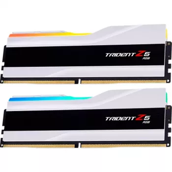 DIMM 48 GB DDR5-8400 (2x 24 GB) Dual-kit, Memory valkoinen, F5-8400J4052G24GX2-TZ5RW, Trident Z5 RGB, INTEL XMP