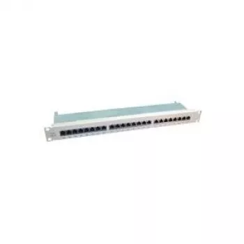 VALUE Patch Panel Cat.6 19 tuumaa 24 porttia suojattu harmaa