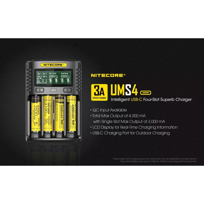 Laturi Nitecore UMS4