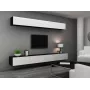 Cama kaappi VIGO 90 suljettu 90/35/32 musta/valkoinen kiiltävä