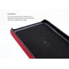 Card Slot Back Shell VixFox iPhone X/XS — rubiininpunainen, takakuori integroidulla korttipaikalla