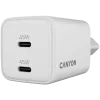 Canyon CU45CC GaN 45 W 2xPD -laturi, valkoinen (CNS-CUW45CC)