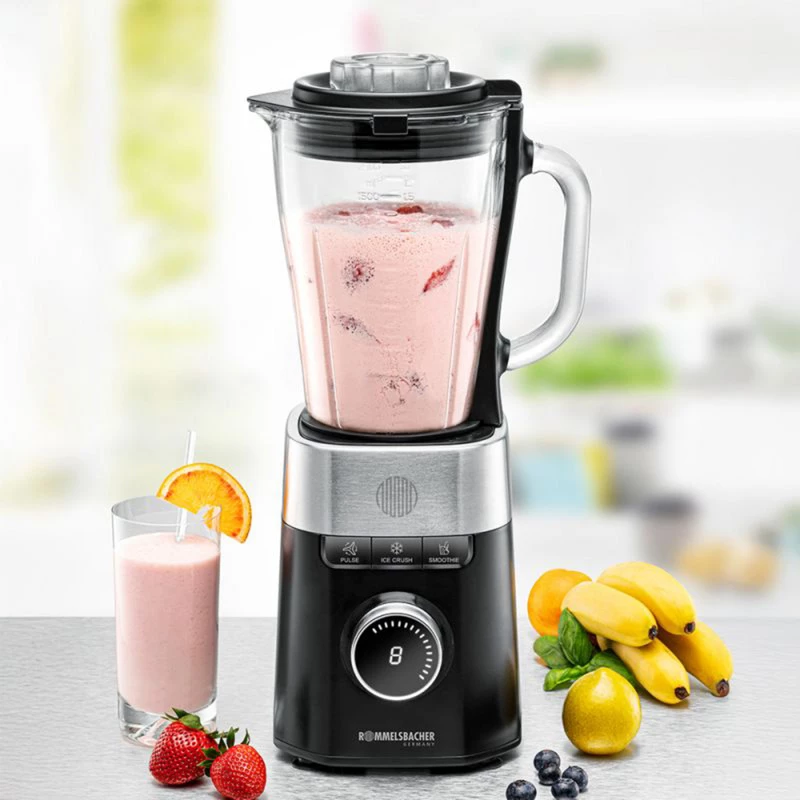 Yleiskone Rommelsbacher MX 1260 — 1200 W, 1,5 L, musta/ruostumaton teräs