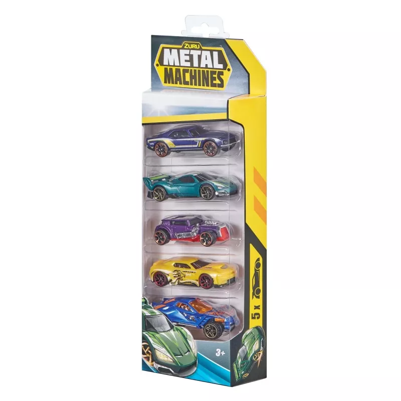Zuru Metal Machines pienoisautot (5 kpl) 1:64, sarja 2, sekalaisia malleja