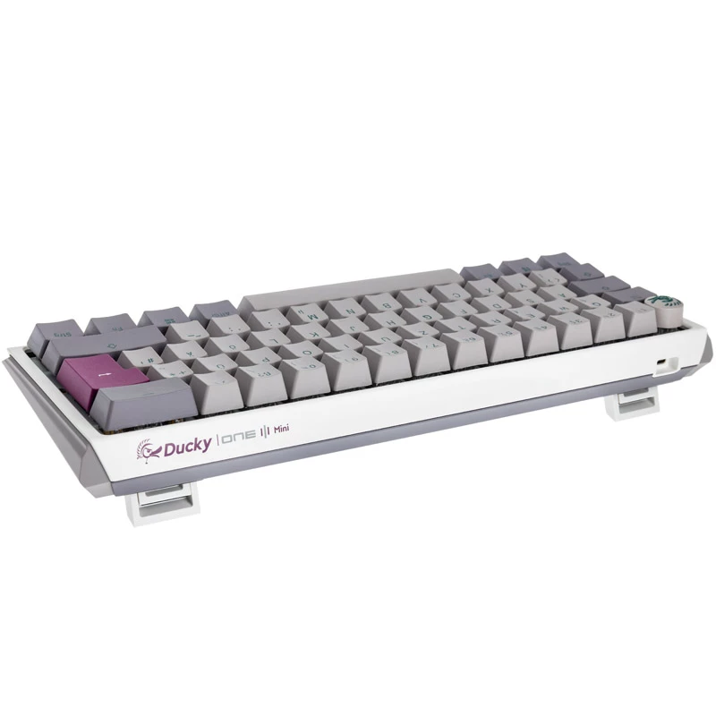 Ducky One 3 Mini Mist harmaa näppäimistö pelikäyttöön USB saksa
