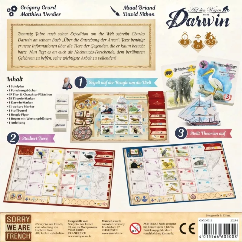Darwinin jäljillä, lautapeli