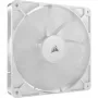 Corsair RS140 PWM kotelotuuletin, 140 mm, 36 dB, yhden tuulettimen pakkaus, valkoinen