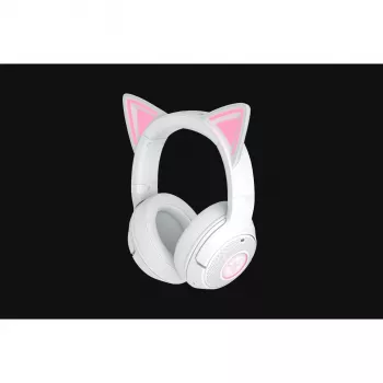 Langattomat pelikuulokkeet Razer Kraken Kitty V2 BT valkoinen Bluetooth, THX Spatial Audio, RGB-valaistus