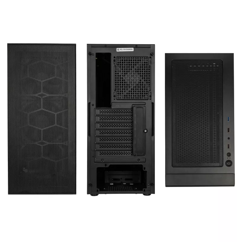 Kolink Observatory HF Mesh PWM Midi-Tower - musta