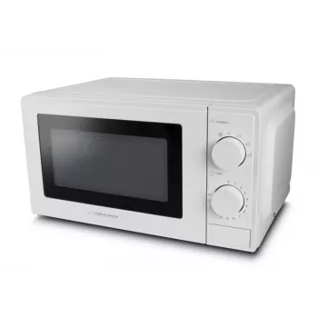 Solo-mikroaaltouuni ESPERANZA ESTOFADO — 700 W, 20 l, 5 tehotasoa, 24,5 cm kiertolevy, valkoinen