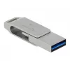USB-muistitikku DeLOCK 64 GB USB-C Type-A kääntyvä metallikotelo