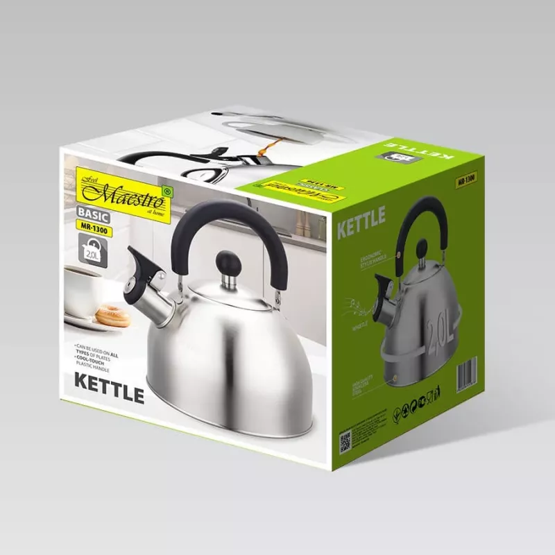 Maestro MR-1300 vedenkeitin 2 L hopea