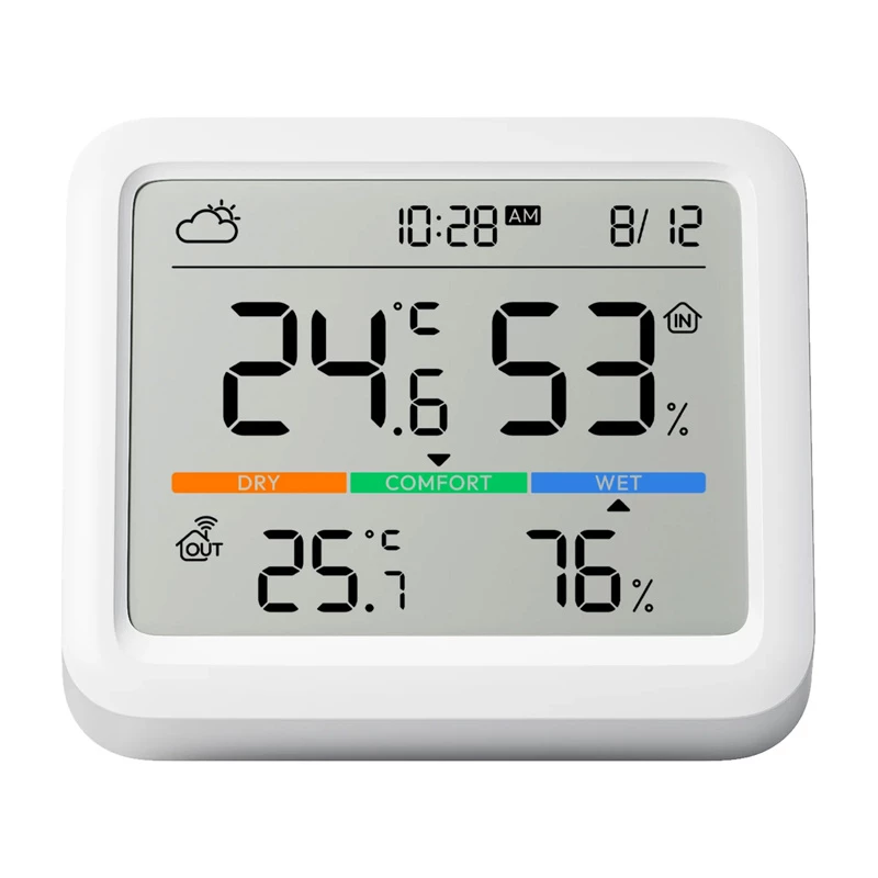 SwitchBot Meter Pro valkoinen LCD paristo 0 lämpötila- ja kosteusanturi