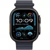 Ranneke Apple 49mm Navy Ocean Band Extension musta titaaniviimeistely