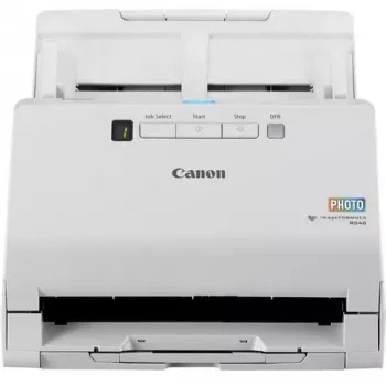 Canon imageFORMULA RS40 valo- ja asiakirjaskanneri, 600 x 600 DPI, 40 ppm, 30 ppm, harmaasävy, yksivärinen, arkinsyöttöskanneri, valkoinen