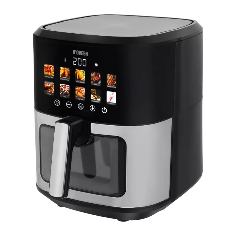 N'oveen AF770 X-LINE rasvaton friteerauskeitin musta, hopea