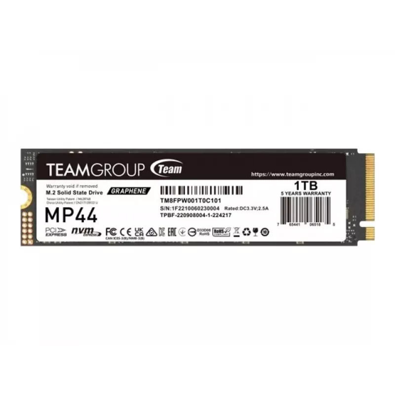 Team Group MP44 - SSD - 1 TB - sisäinen - M.2 2280 - PCIe 4.0 x4 (NVMe)