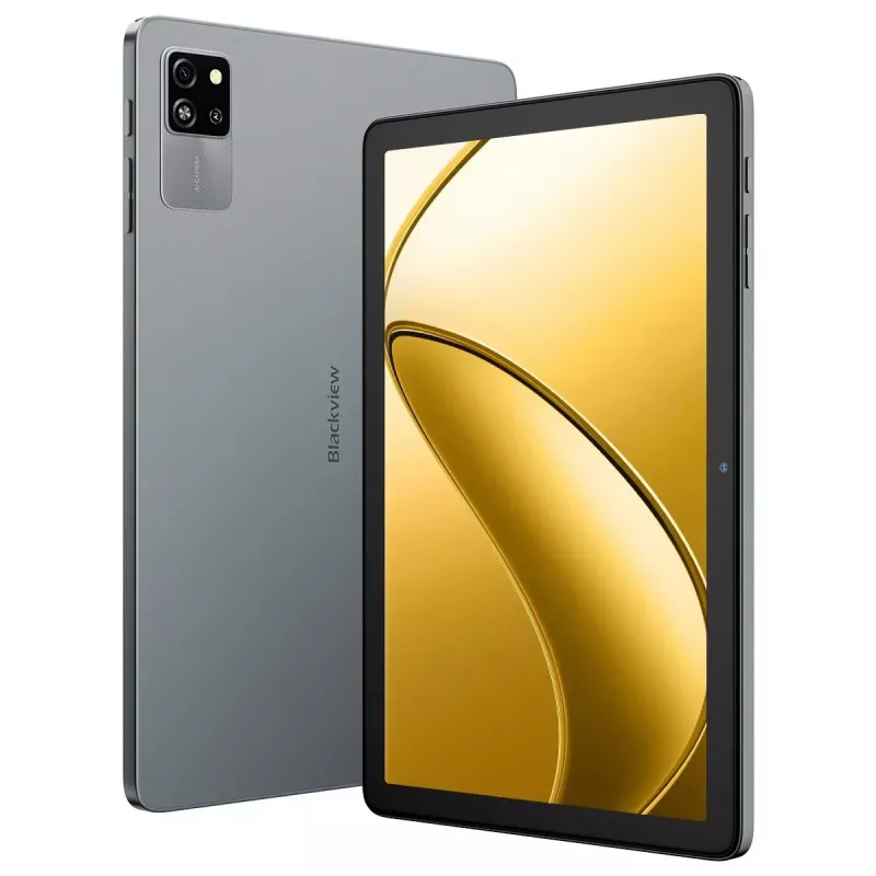 Blackview Tab 60 WiFi tabletti, 10,1 tuumaa (25,6 cm) HD+ IPS, Allwinner A523, 4GB RAM, 128GB, Wi-Fi 6, Bluetooth 5.2, 5100 mAh, Android 15, harmaa (Volcano Grey)