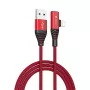 USB 2-in-1 -lataus-/datakaapeli Devia Strom Series 1,2 m — punainen